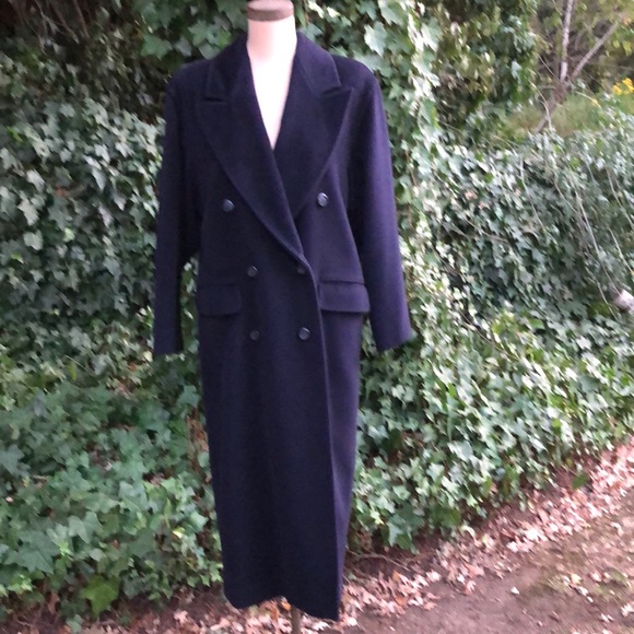MaxMara Jackets & Blazers - MaxMara wool/cashmere navy long coat